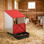 Galvanized Indoor Chicken Nesting Box, Chicken Nest with 1 Compartment, Ideal for 4/6 Chickens, 26x48x45 cm