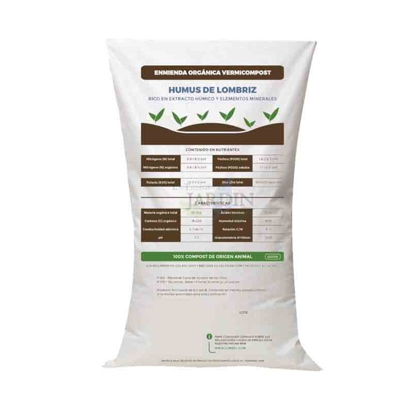 Vermicompost worm humus 25Kg - 41 liters