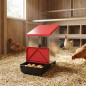 Nido per polli da interno zincato, nido per polli con 1 scomparto, ideale per 4/6 galline, 26x48x45 cm