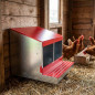 Nido per Galline 2 Compartimento, 53 x 50 x 44 cm. Ponedero realizzato in Lamiera Zincata