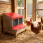 Volaille Pondoir galvanisée, Pondoir pour Poules 2 Compartiments, idéal pour 8/9 Poules, Nichoir pour Poules 53x50x44 cm
