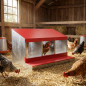 Nido per Galline 3 Compartimento, 80 x 50 x 44 cm. Ponedero realizzato in Lamiera Zincata