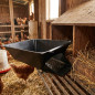 Poneduro per Galline, 26 x 34 x 12 cm. Vassoio per pPosa Galline di Plastica adatto per adattarsi al suolo