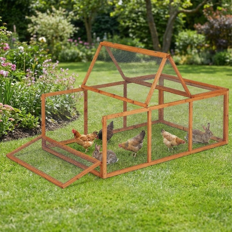 Parque Universal de Madera para gallinas y conejos