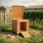 Lisbon wooden shed for chickens and rabbits 42x52x43 cm