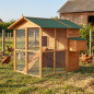 Wooden chicken coop Brussels 177x193x173 cm