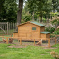 Berlin Wooden Chicken Coop | 191x89x110 cm | Wooden coop with raised nest and side door | Sturdy | Durable