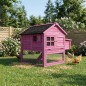 Italy wooden chicken coop 111x100x100 cm