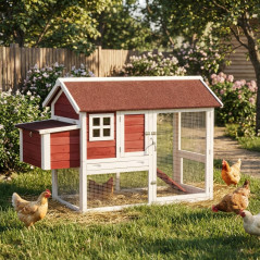 Budapest wooden chicken coop 171x81x110 cm