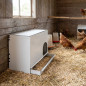 Nid intérieur pour poulets 78x40x50 cm. Conçu, pour l’abri des poules il comprend, un plateau de collecte amovible