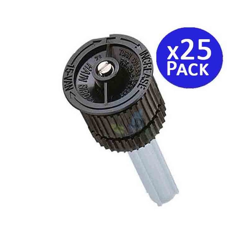25 Stück Rain Bird 15VAN Sprühdüse für Bewässerungssprinkler | Einstellbarer Winkel | Reichweite 4,5 Meter 25 Stück Rain Bird 15VAN Sprühdüse für Bewässerungssprinkler | Einstellbarer Winkel | Reichweite 4,5 Meter