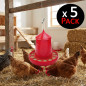 2 Kg red hopper for chickens.