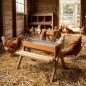Free-range chicken feeder with legs
