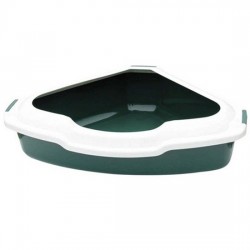 Corner cat litter tray 56x43x16 cm