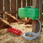 Kit Bebedouro Automático para Galinhas e Pombos, 7 Litros | 50 x 12 x 13 cm | Inclui Tanque, Bebedouro e Tubo Flexível de 25 m