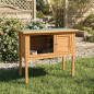 Maison en Bois pour les Lapins 92x45x70 cm, Clapier Bois pour Lapins enclos Animaux Clapier d'exterieur