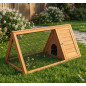 Maison en Bois pour les Lapins 100x50x41 cm, Clapier Bois pour Lapins enclos Animaux Clapier d'exterieur