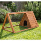 Wooden hut for rabbits nº2 100x50x41 cm