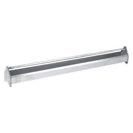 Galvanized sheet chicken feeder 100x10x13 cm