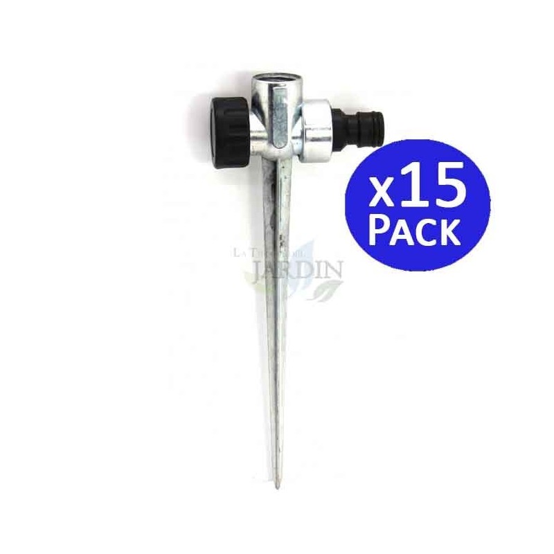 Pincho porta aspersor metal 1/2". 15 unidades