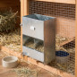 Rabbit food dispenser hopper feeder 2 holes