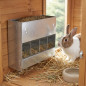 Rabbit food dispenser hopper feeder 4 holes