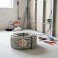 Tuyau ondulé sans halogène 25mm | Tuyau spiralé renforcé 75 mètres | Isolation PVC pour câbles électriques