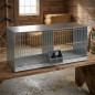 Jaula para palomas galvanizada 2 departamentos 100x45x75 cm | Jaula para palomas grandes | Jaula con patas aves