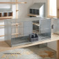Jaula para palomas galvanizada 2 departamentos 100x45x75 cm | Jaula para palomas grandes | Jaula con patas aves
