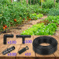 Lot Irrigation goutte à goutte 16mm: 100 tés + 100 coudes + 100 jonctions + 10 bouchons
