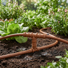 Te Stück Tropfbewässerung 16 mm braun