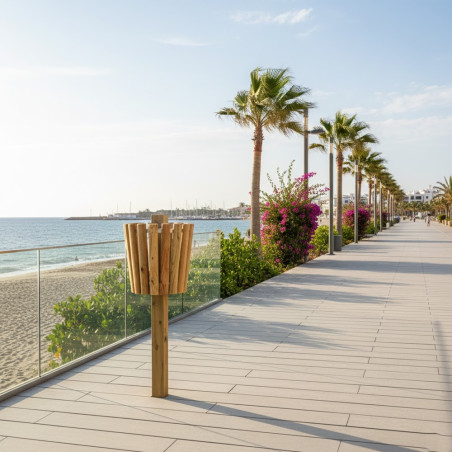 Papelera Cazorla Fabricado en Madera