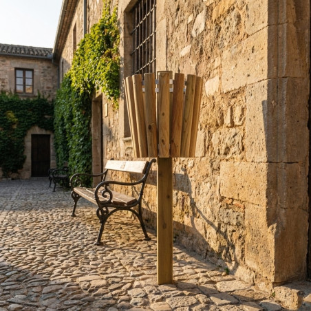 Papelera Cazorla Fabricado en Madera