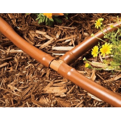 Set di 50 Tee di Riparazione per Tubi a Goccia 16mm, marrone. Connettore per Tubi per Sistema di Irrigazione