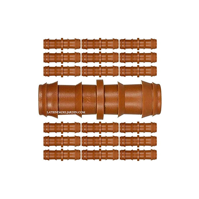 Drip irrigation link 16mm brown.