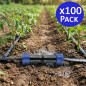 Set di 100 Connettori per Nastro per Tubo Agricolo 16 mm