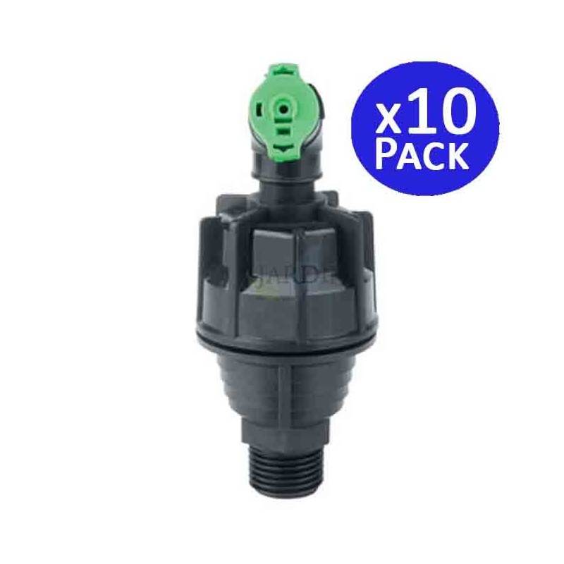Pack 10 Aspersor de Riego Agricola Rotativo Super 1/2'' | Aspersor de alcance 9 a 12 m | Aspersores tipo Naandanjain