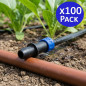 Pacote com 100 fitas de irrigação de 16 mm para conexão com tomada