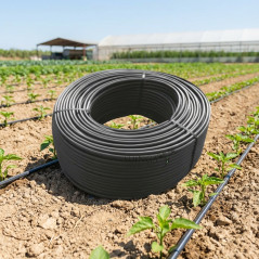 Microtubo de riego flexible 6x8 mm | Manguera PVC flexible, 200m | Recomendado para riego por goteo y mando hidráulico