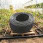 Tuyau flexible d'arrosage 6x8 mm. Conducteur PVC souples noir, 200m, recommandé pour l'arrosage goutte à goutte, Suinga
