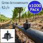 Set di 1000 Gocciolatori Autocompensanti 9 L/o | Euro Plus Toro | Labirinto Ampio, Autopulente e Smontabile per Irrigazione