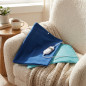 Coussin chauffant lombaire pour le dos, 40x32cm, Thulos 60W. Housse lavable. Protection contre la surchauffe