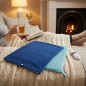 Coussin chauffant lombaire pour le dos, 40x32cm, Thulos 60W. Housse lavable. Protection contre la surchauffe