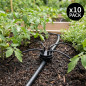 Set di 10 Gocciolatori Autocompensanti XB106 Rain Bird con 6 Uscite da 4 Litri, Gocciolatori per Irrigazione a Goccia e Microirr