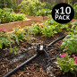 Lot de 10 Goutteur autorégulant Rain Bird 6 sorties de 4 l/h, Goutteurs d'irrigation en ligne système micro