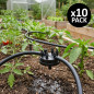 Set di 10 Gocciolatori Autocompensanti XB106 Rain Bird con 6 Uscite da 4 Litri, Gocciolatori per Irrigazione a Goccia e Microirr