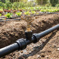 Gewindemuffe PE | Zubehör für Polyethylenrohre | Größen von 20mm bis 90mm