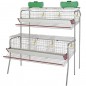 Batteria per 30 Galline ovaiole in 6 reparti 155x110x150 cm. Protezione anti-spreco. Mangiatoia in lamiera laccata. Batteria per 30 Galline ovaiole in 6 reparti 155x110x150 cm. Protezione anti-spreco. Mangiatoia in lamiera laccata.