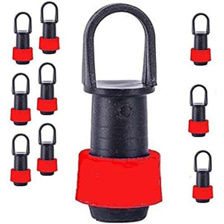 Pacote com 100 plugues de fita para irrigação por gotejamento de 16 mm