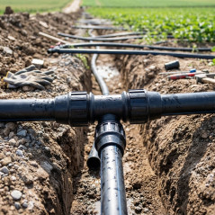 Tee de PE reduzido | Encaixe de tubo de polietileno | Tamanho reduzido elegível
